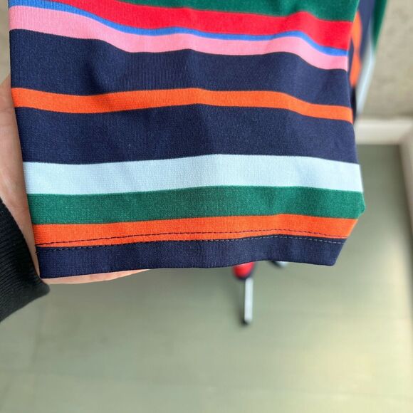 Eloquii Size 18 Striped Fit & Flare Midi Dress Bold Maximalist Dopamine Dressing - Picture 7 of 12